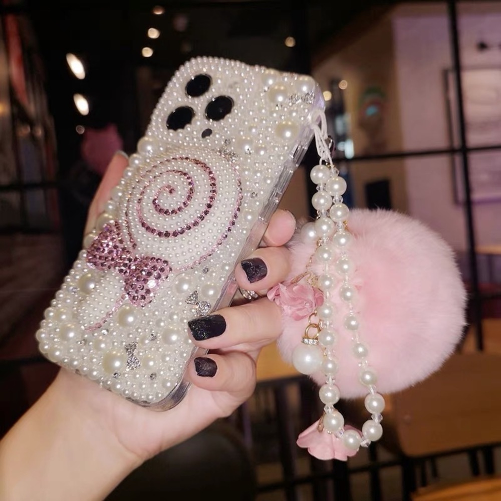 iPhone 12 Case Handmade pearl Lollipop